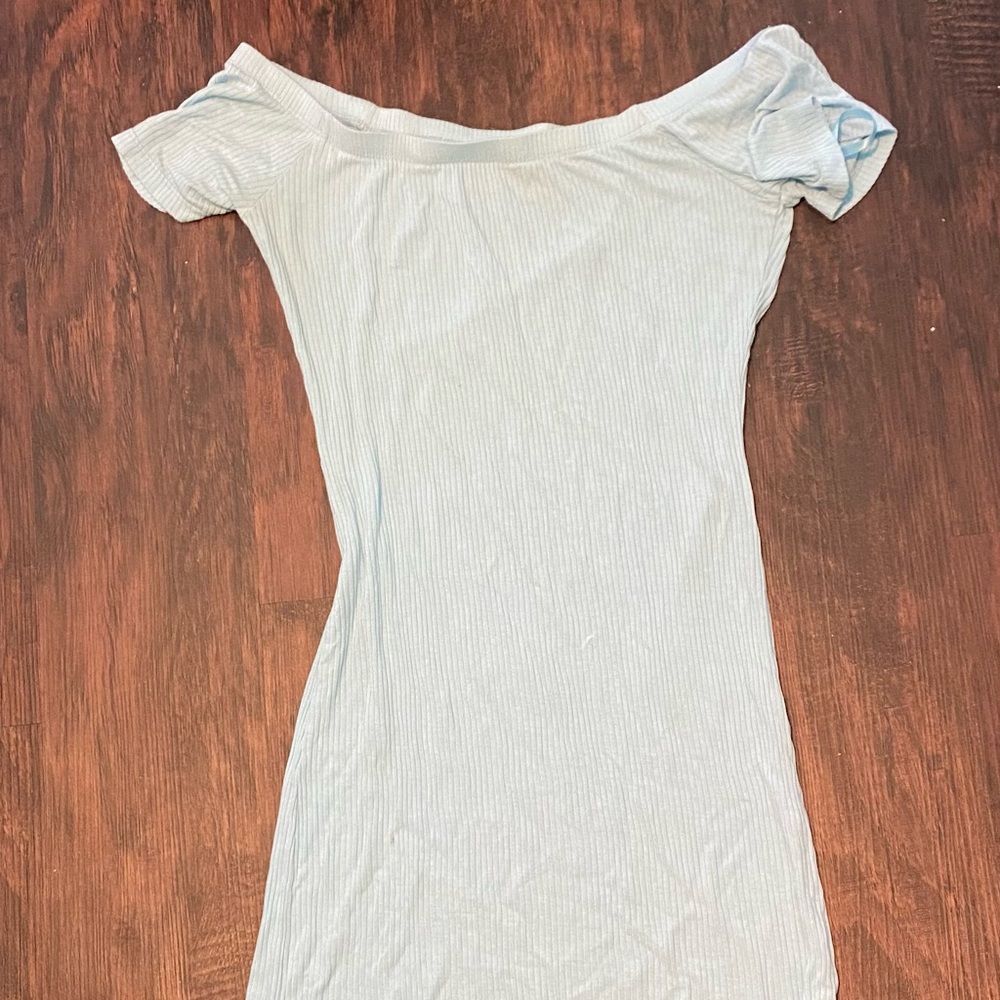 American Eagle pale blue bodycon dress